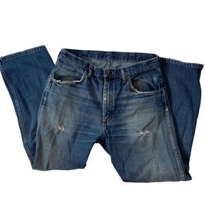 Rustler Mens Denim Jeans Distressed Faded SZ 34 x 32